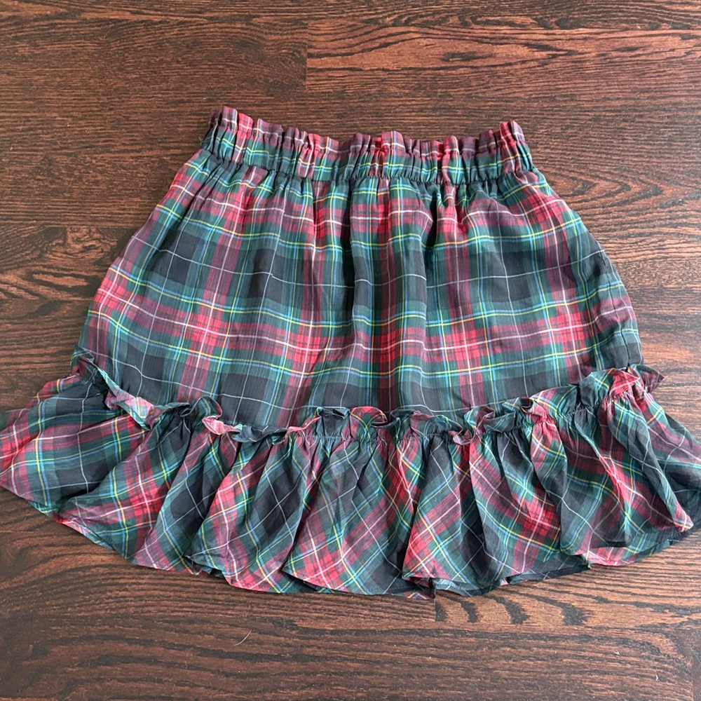 Vineyard Vines Tartan Plaid Mini Skirt - Red and Green